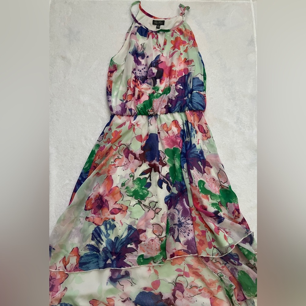 Lily Rose Floral Halter Sundress